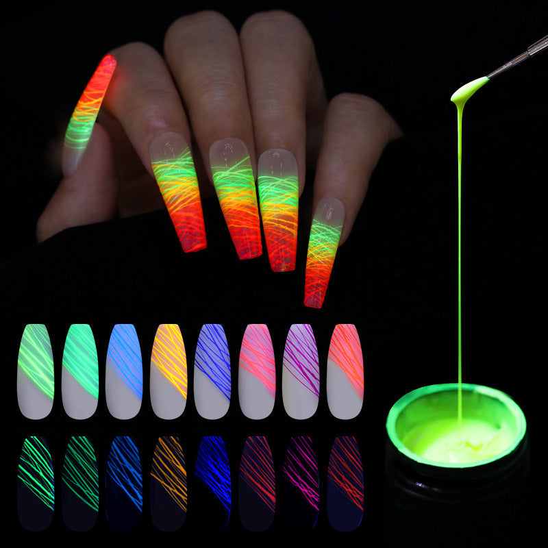 Manicure Luminous Nail Art Spider Nail Gel-0
