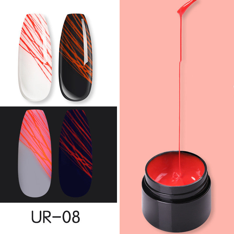 Manicure Luminous Nail Art Spider Nail Gel-2