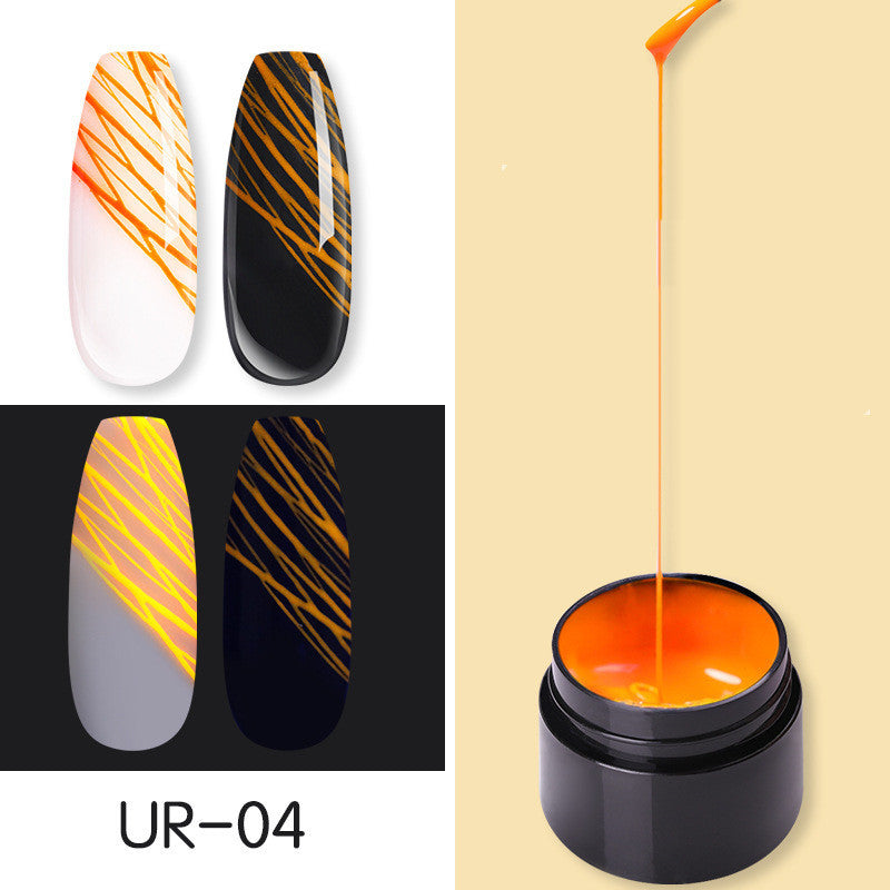 Manicure Luminous Nail Art Spider Nail Gel-3