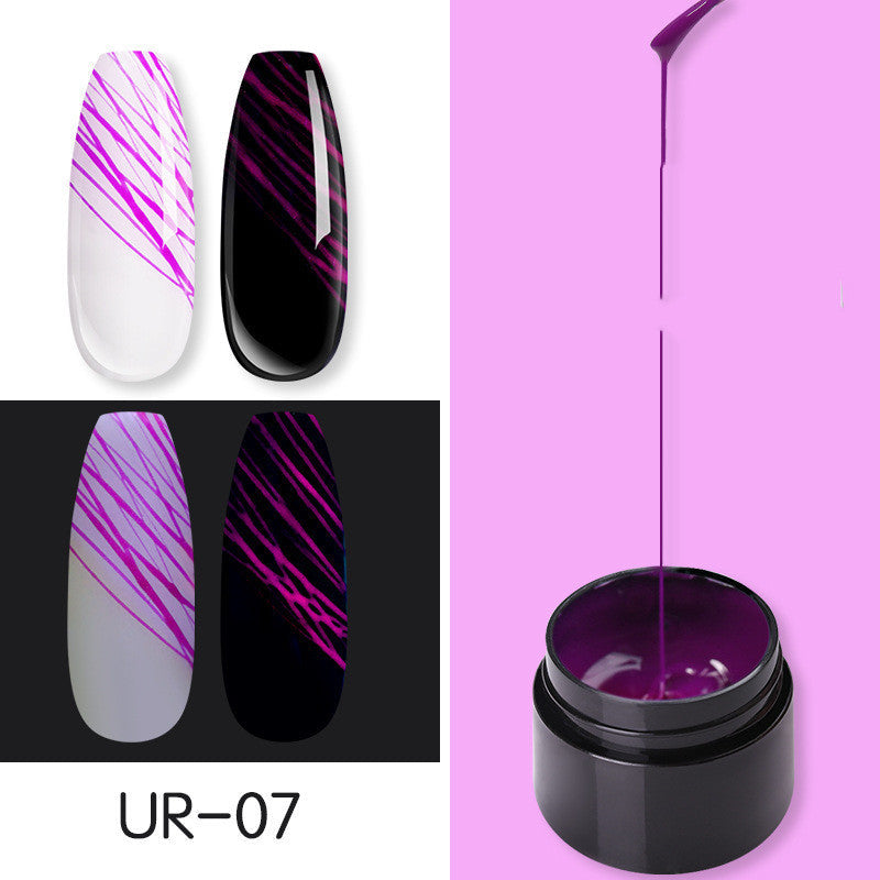 Manicure Luminous Nail Art Spider Nail Gel-9