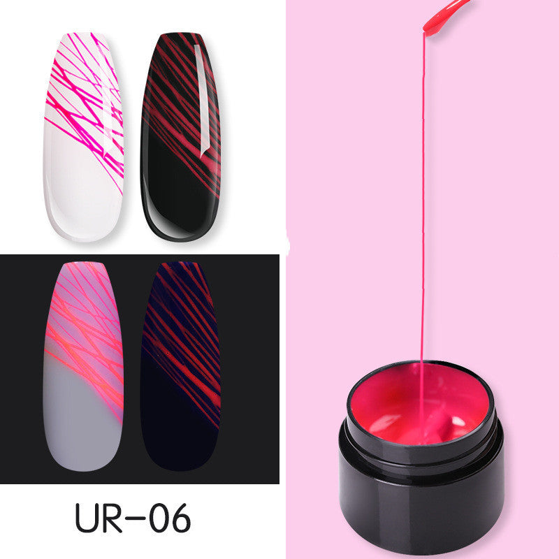 Manicure Luminous Nail Art Spider Nail Gel-8