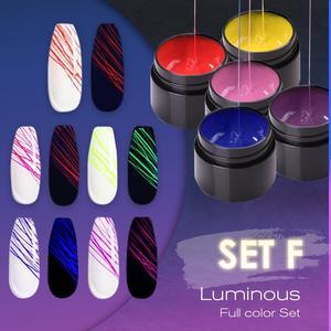Manicure Luminous Nail Art Spider Nail Gel-14