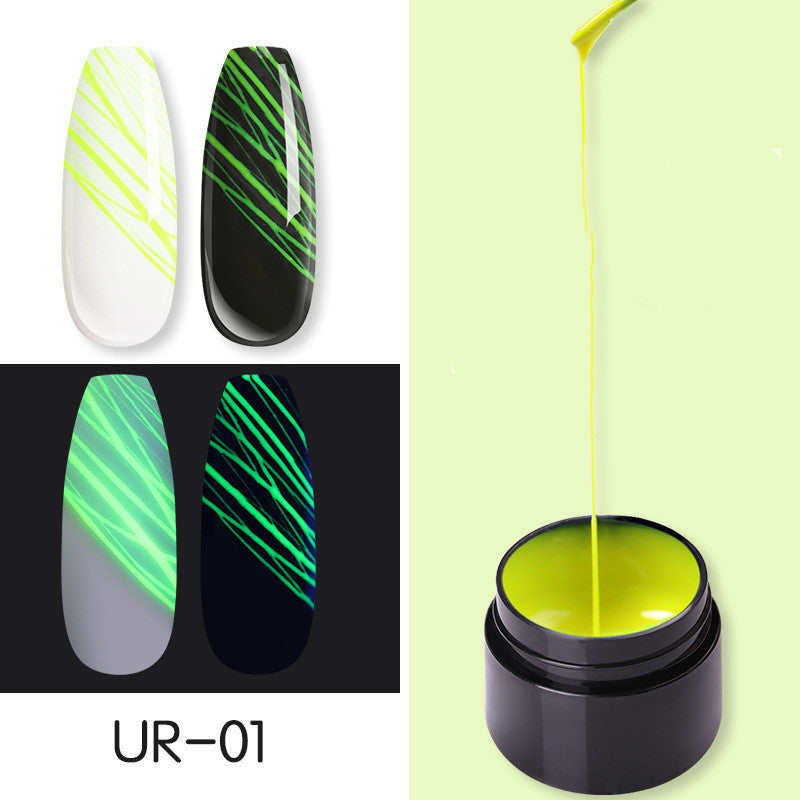 Manicure Luminous Nail Art Spider Nail Gel-5
