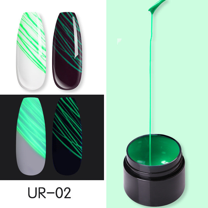 Manicure Luminous Nail Art Spider Nail Gel-6